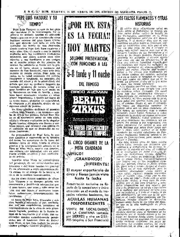 ABC SEVILLA 14-04-1970 página 81