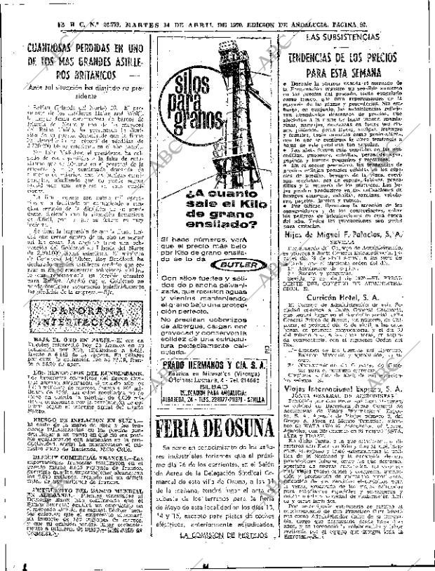 ABC SEVILLA 14-04-1970 página 90