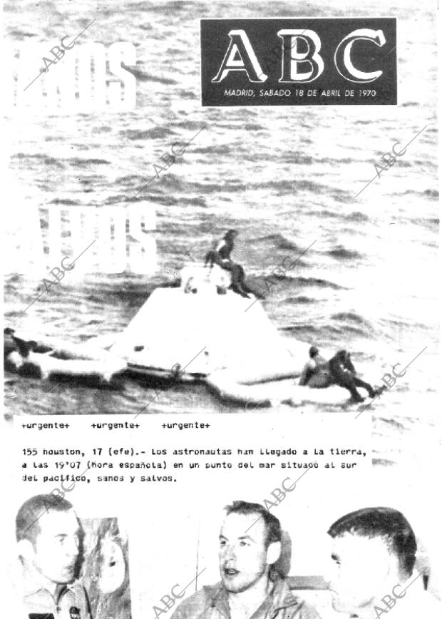 ABC MADRID 18-04-1970 página 1