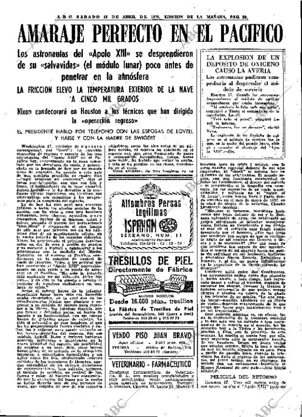 ABC MADRID 18-04-1970 página 39