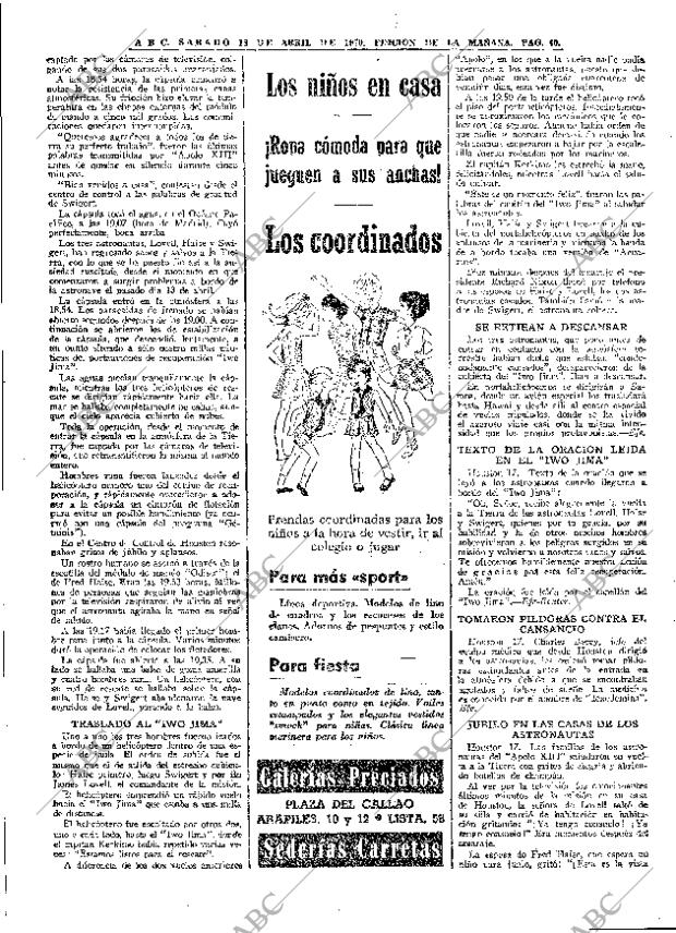 ABC MADRID 18-04-1970 página 40