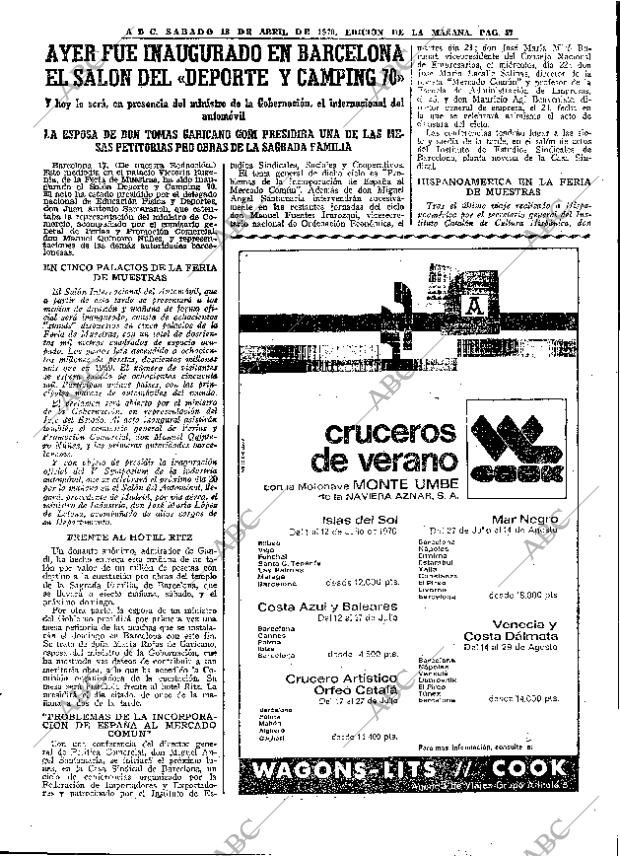 ABC MADRID 18-04-1970 página 57