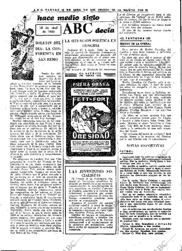 ABC MADRID 18-04-1970 página 69