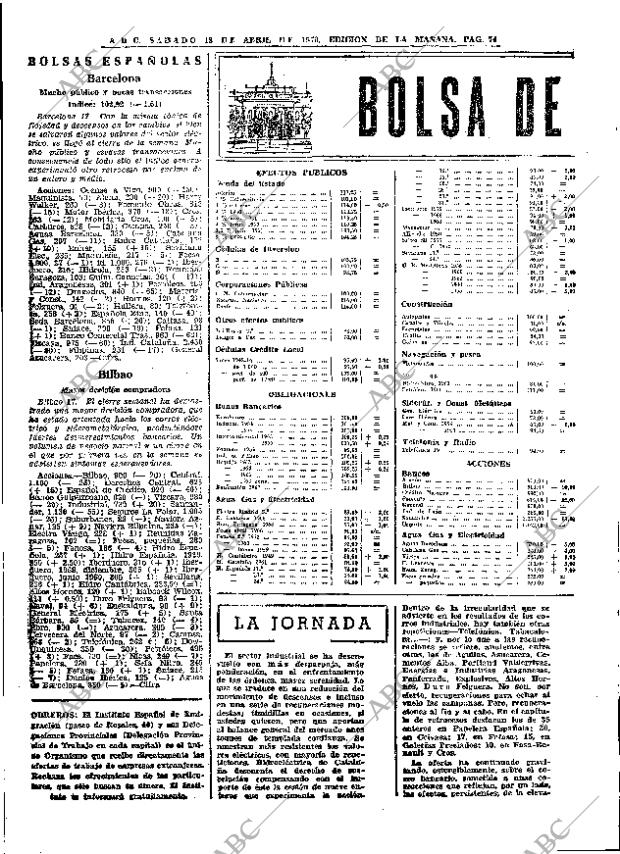 ABC MADRID 18-04-1970 página 74