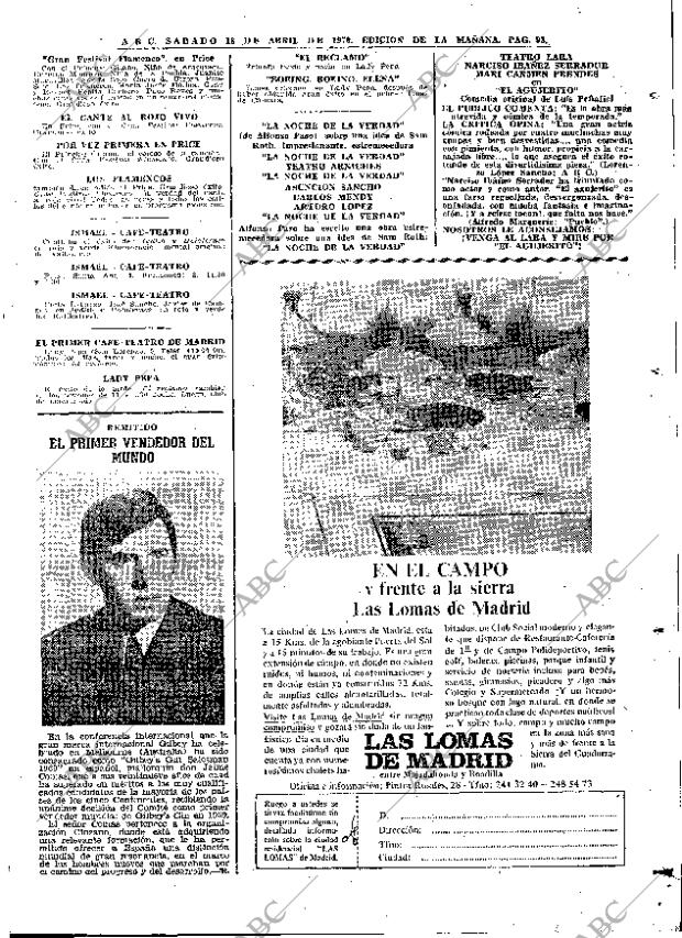 ABC MADRID 18-04-1970 página 93