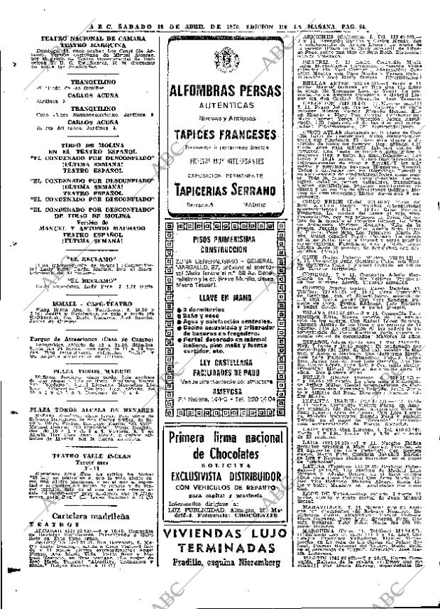 ABC MADRID 18-04-1970 página 94