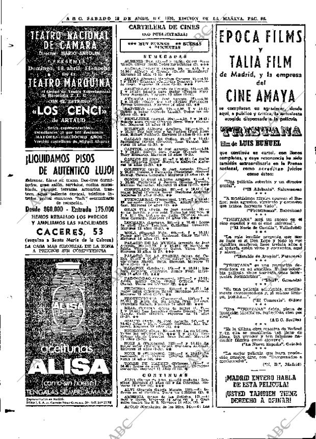 ABC MADRID 18-04-1970 página 96