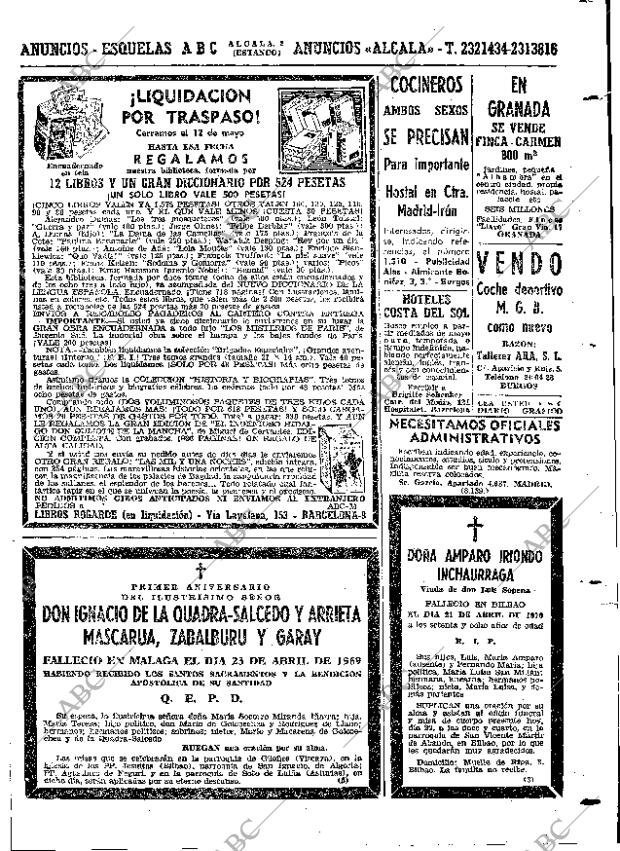 ABC MADRID 22-04-1970 página 119