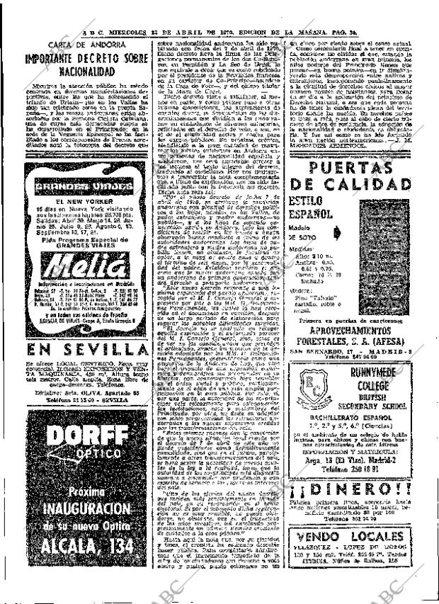 ABC MADRID 22-04-1970 página 34