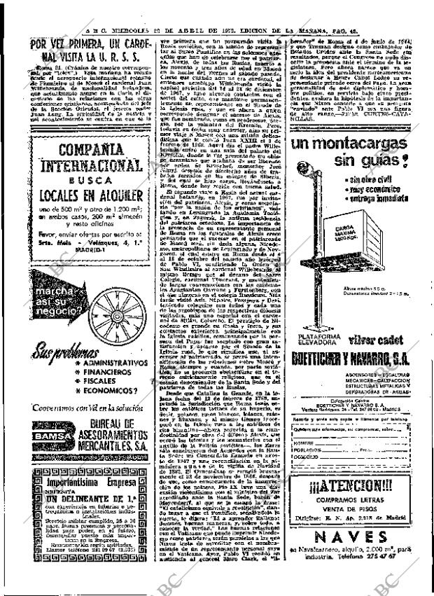 ABC MADRID 22-04-1970 página 42