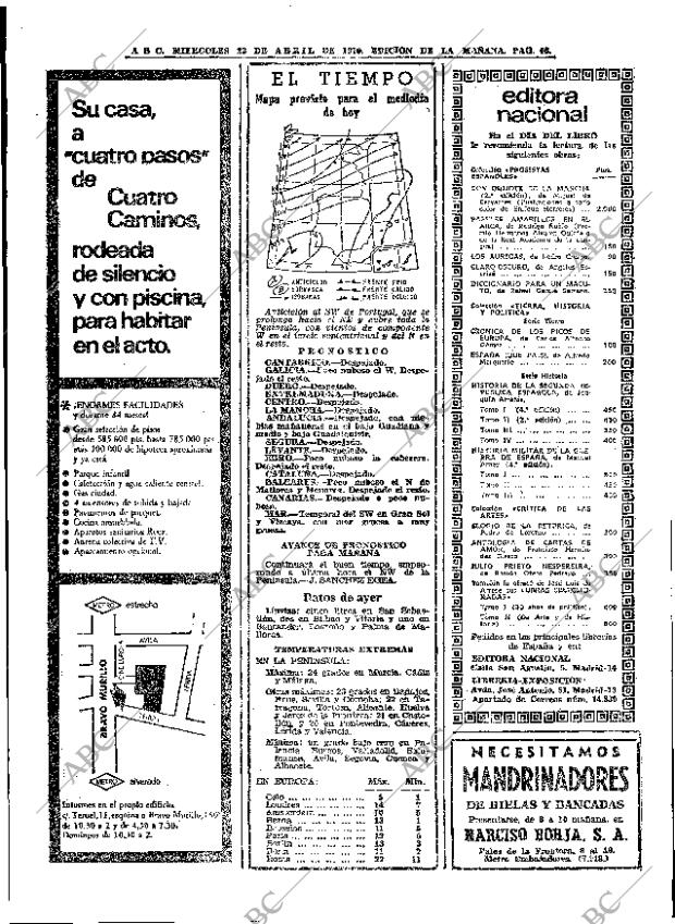 ABC MADRID 22-04-1970 página 46