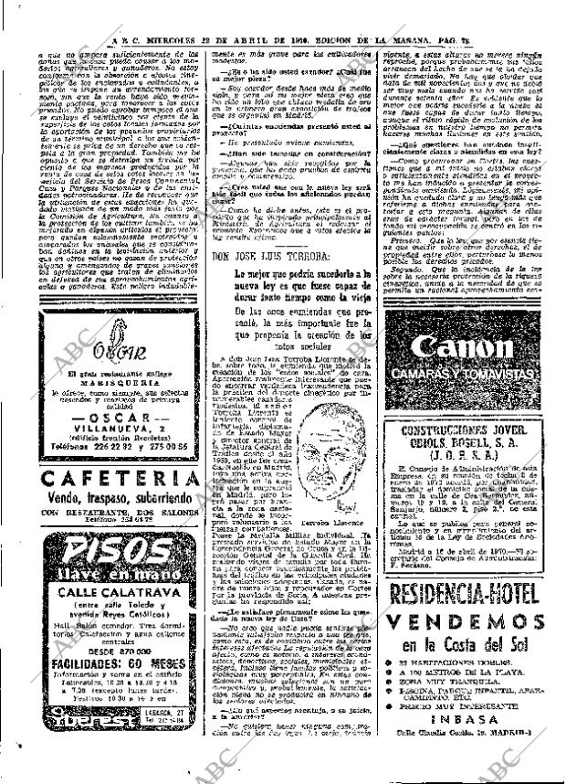 ABC MADRID 22-04-1970 página 78