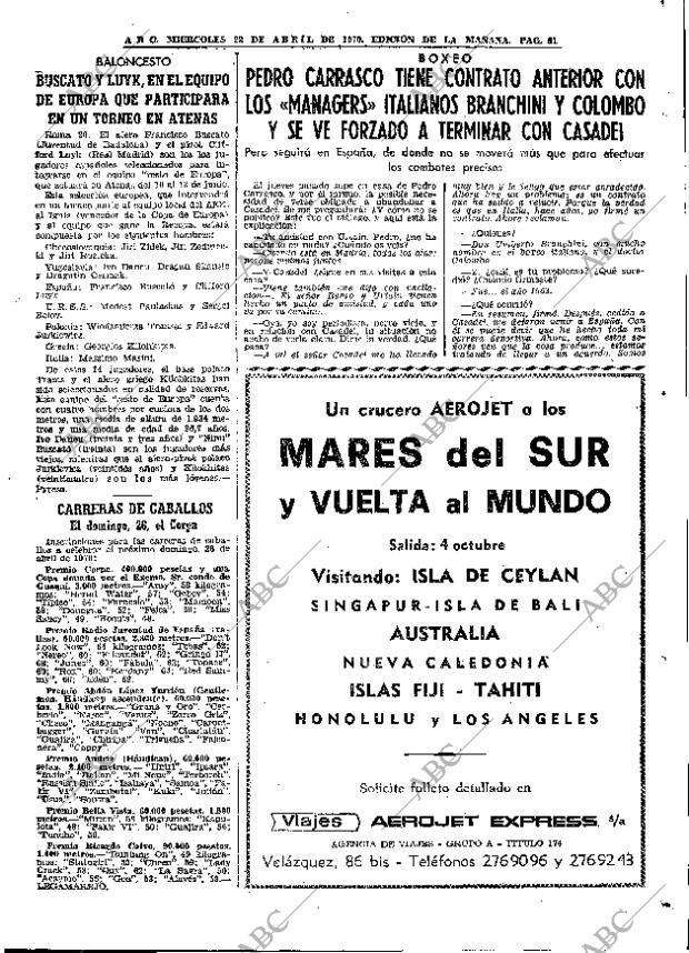 ABC MADRID 22-04-1970 página 81