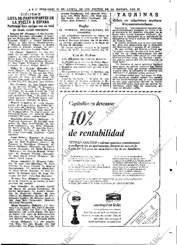 ABC MADRID 22-04-1970 página 85