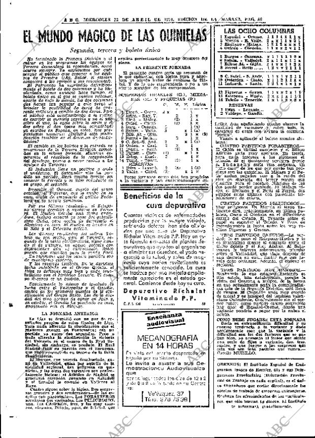 ABC MADRID 22-04-1970 página 86