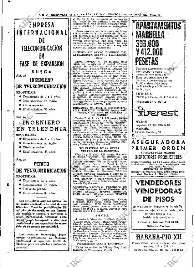 ABC MADRID 22-04-1970 página 90