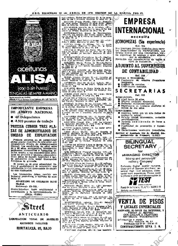 ABC MADRID 22-04-1970 página 97