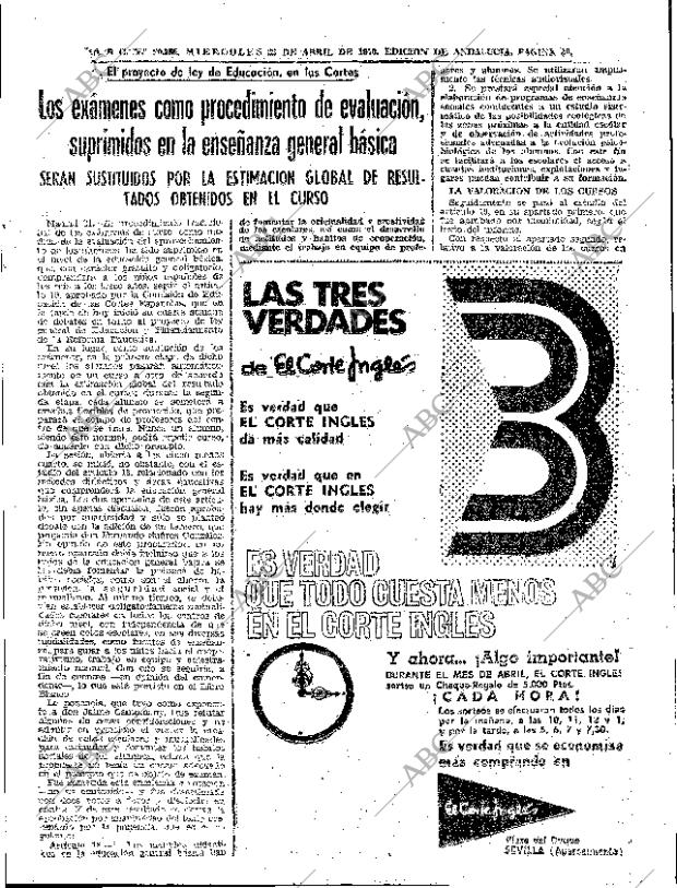 ABC SEVILLA 22-04-1970 página 21