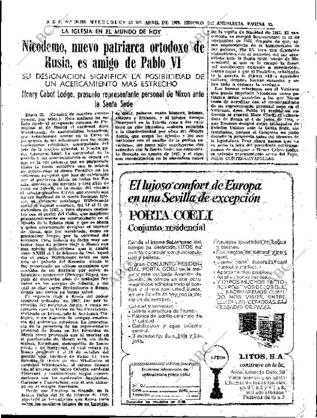 ABC SEVILLA 22-04-1970 página 25