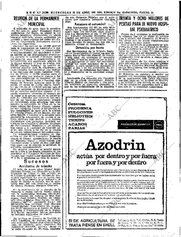 ABC SEVILLA 22-04-1970 página 33