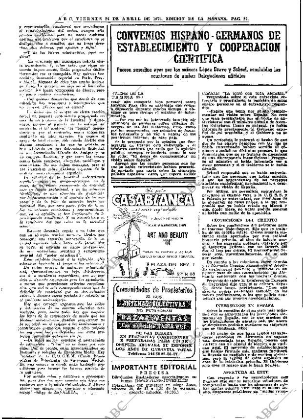 ABC MADRID 24-04-1970 página 27