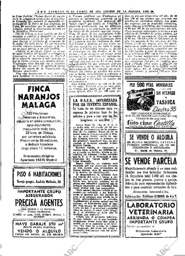 ABC MADRID 24-04-1970 página 36