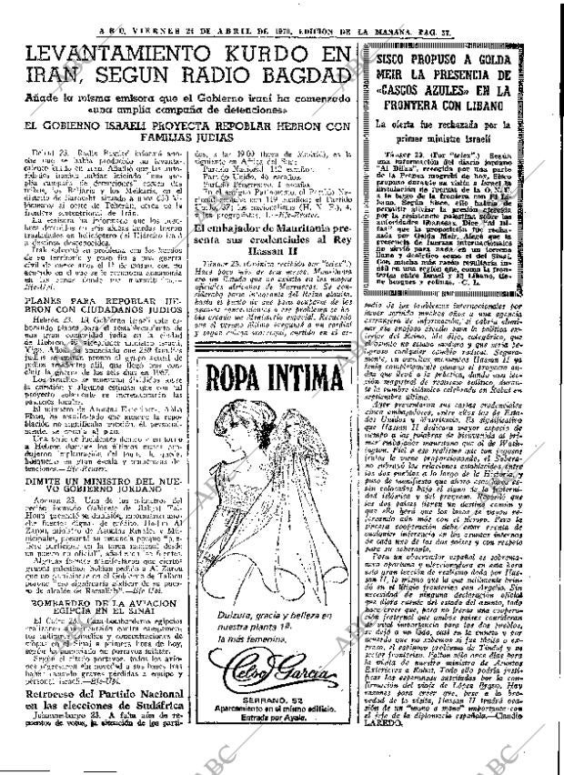 ABC MADRID 24-04-1970 página 37