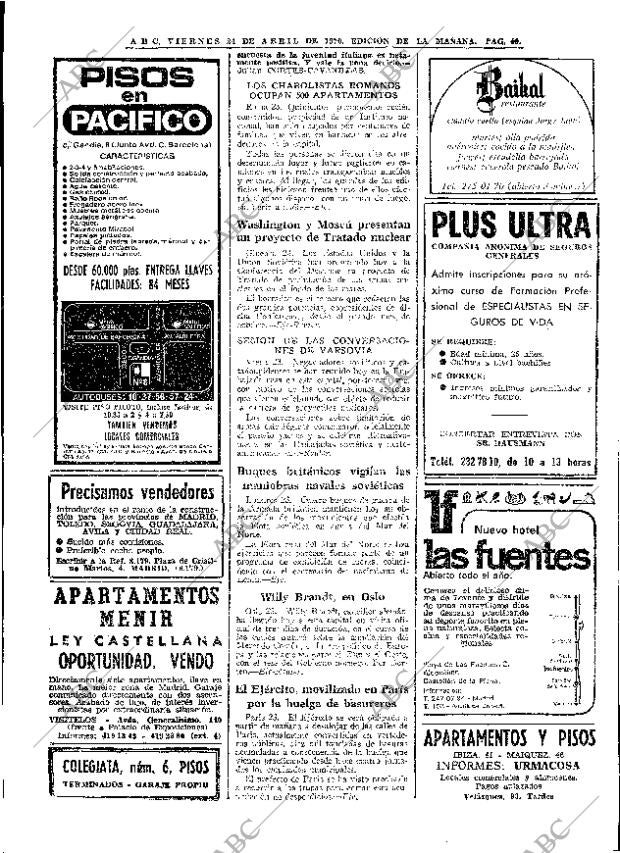 ABC MADRID 24-04-1970 página 40