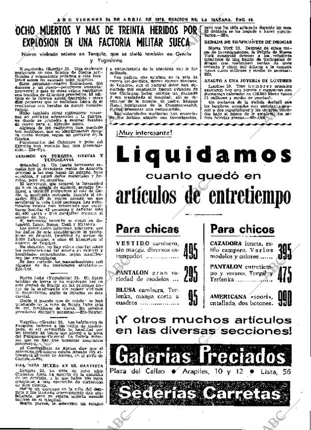 ABC MADRID 24-04-1970 página 43