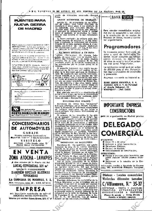 ABC MADRID 24-04-1970 página 46