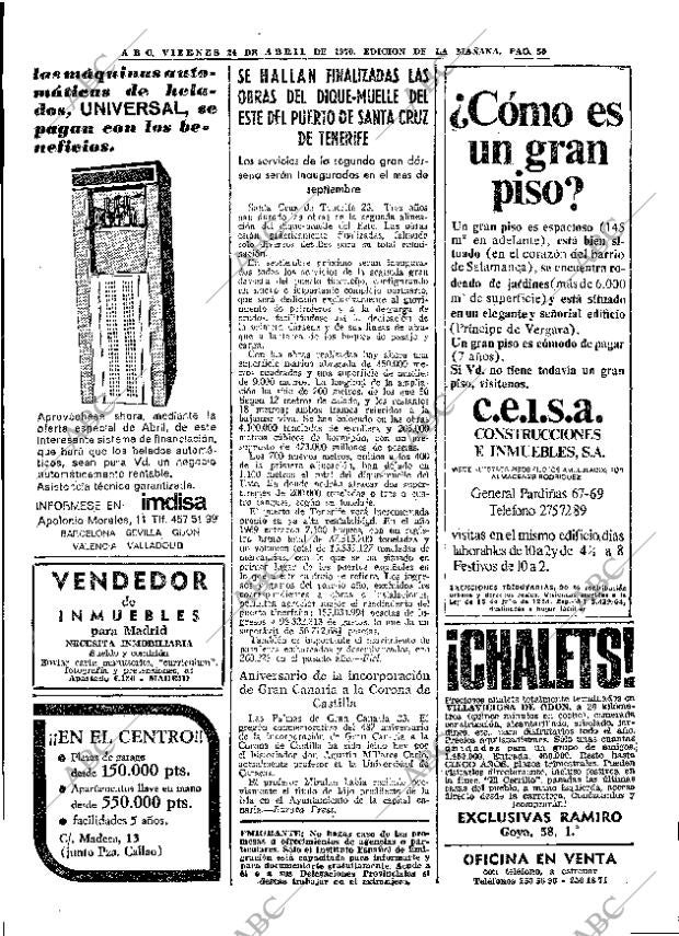 ABC MADRID 24-04-1970 página 50