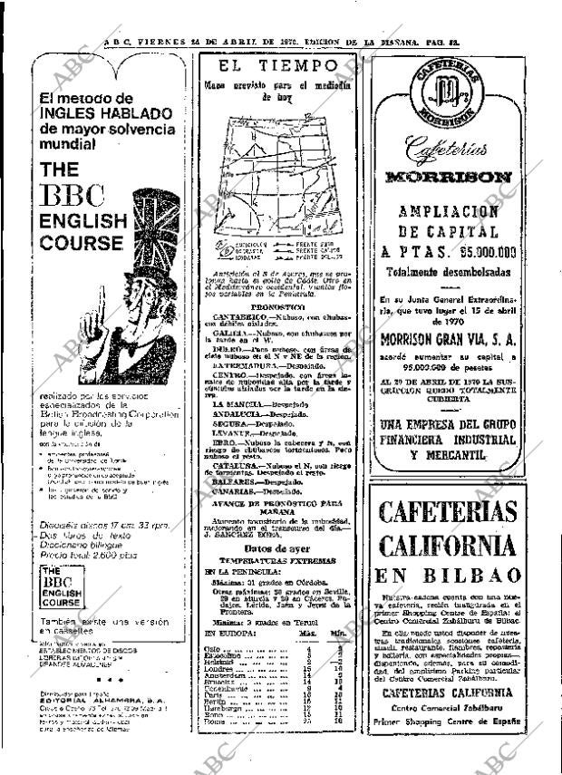 ABC MADRID 24-04-1970 página 52