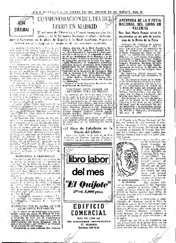 ABC MADRID 24-04-1970 página 63