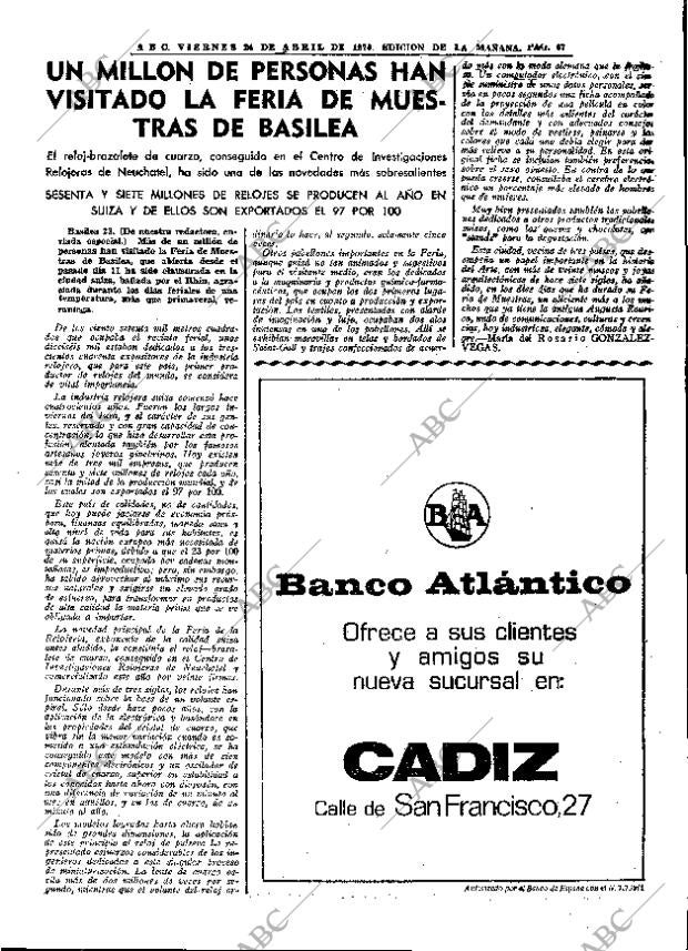 ABC MADRID 24-04-1970 página 67