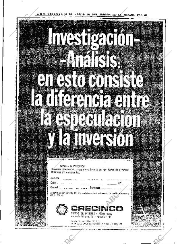 ABC MADRID 24-04-1970 página 68