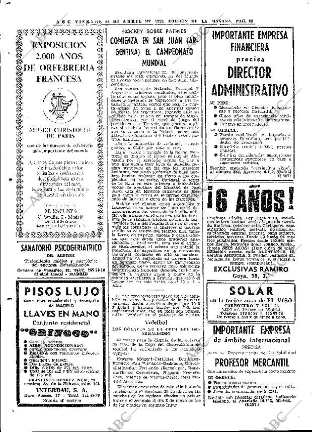 ABC MADRID 24-04-1970 página 88