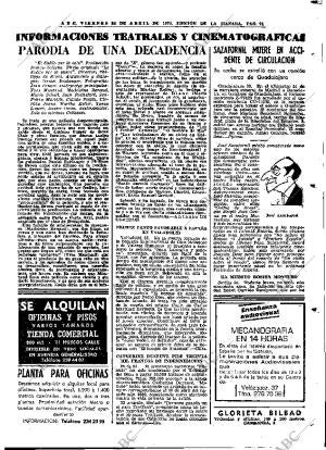 ABC MADRID 24-04-1970 página 91