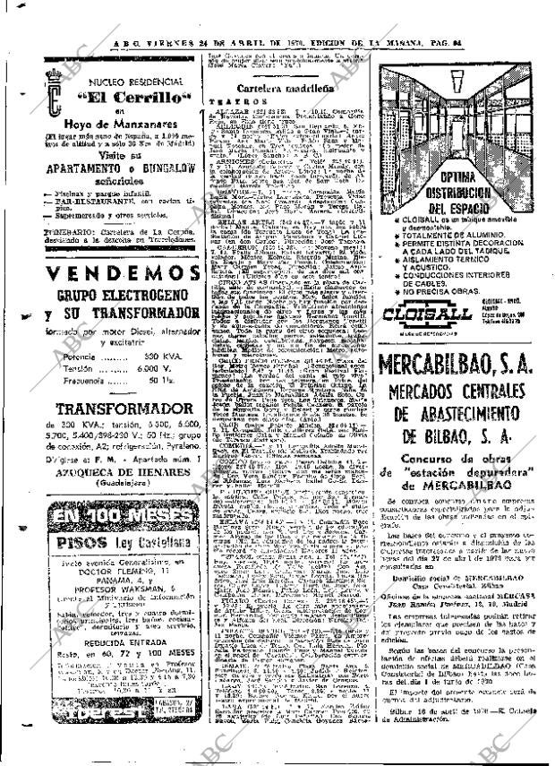 ABC MADRID 24-04-1970 página 94