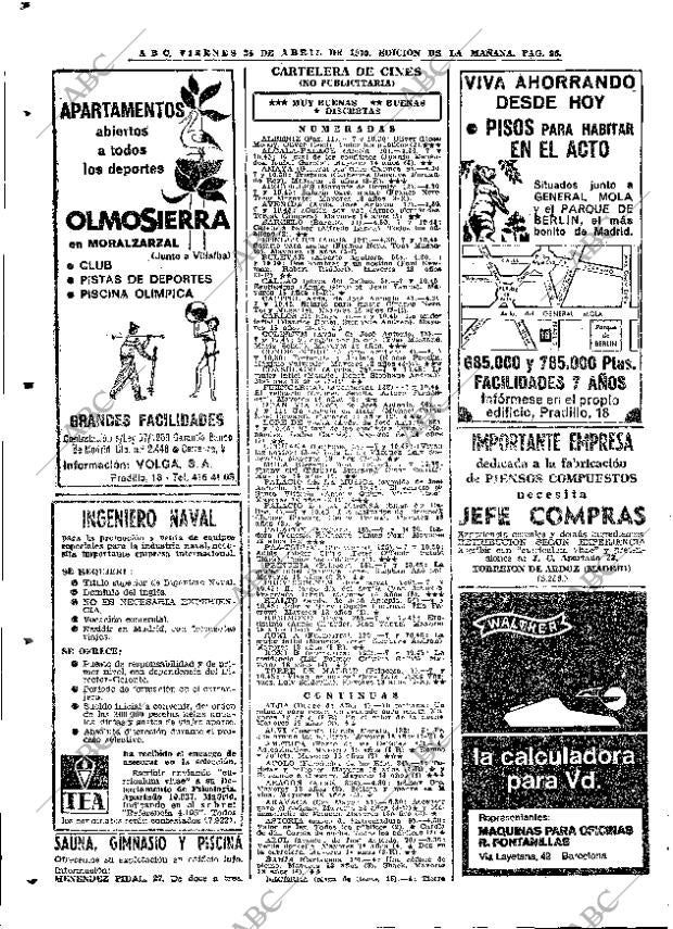 ABC MADRID 24-04-1970 página 96