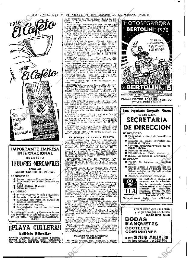 ABC MADRID 24-04-1970 página 99