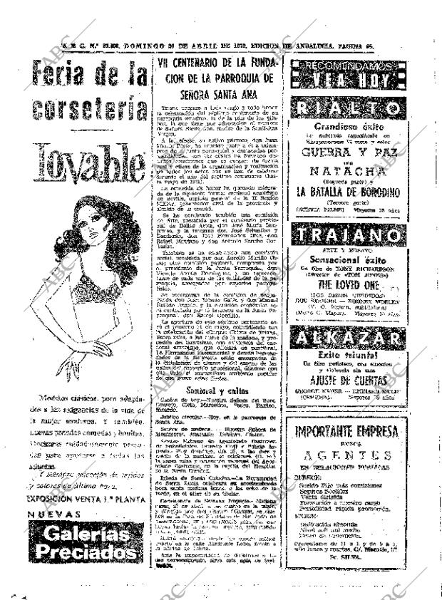 ABC SEVILLA 26-04-1970 página 66