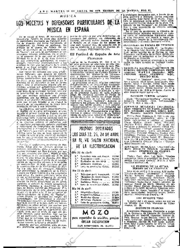 ABC MADRID 28-04-1970 página 81