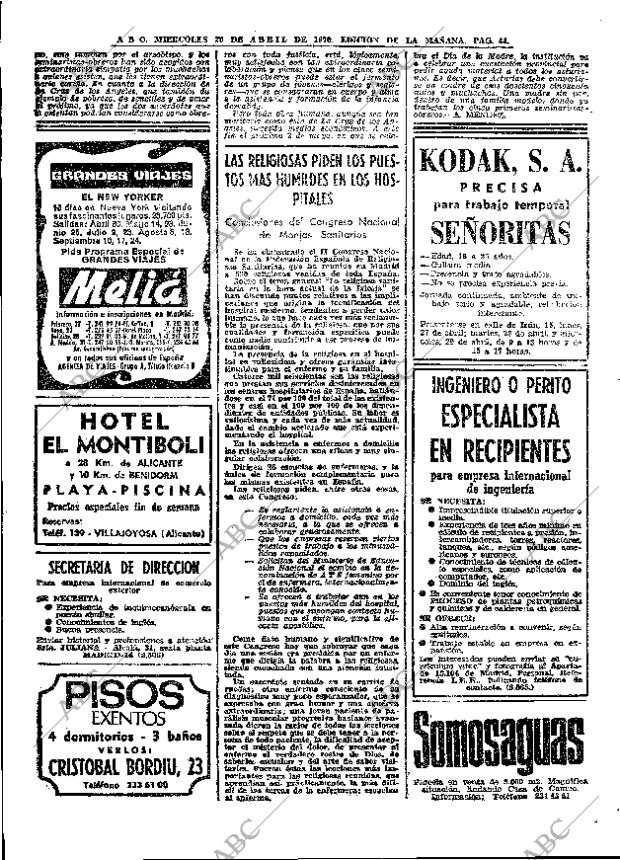 ABC MADRID 29-04-1970 página 44