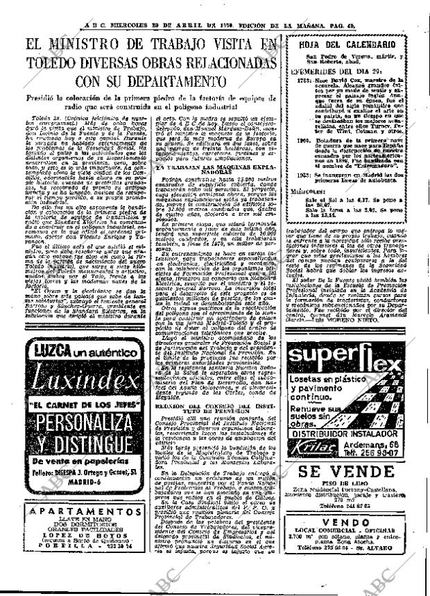 ABC MADRID 29-04-1970 página 49