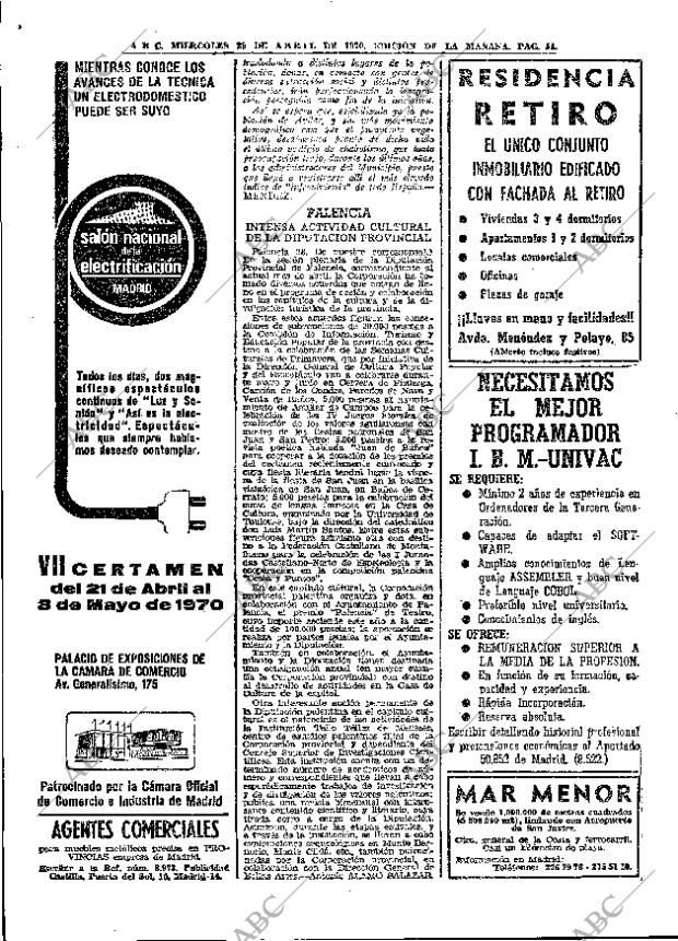 ABC MADRID 29-04-1970 página 54