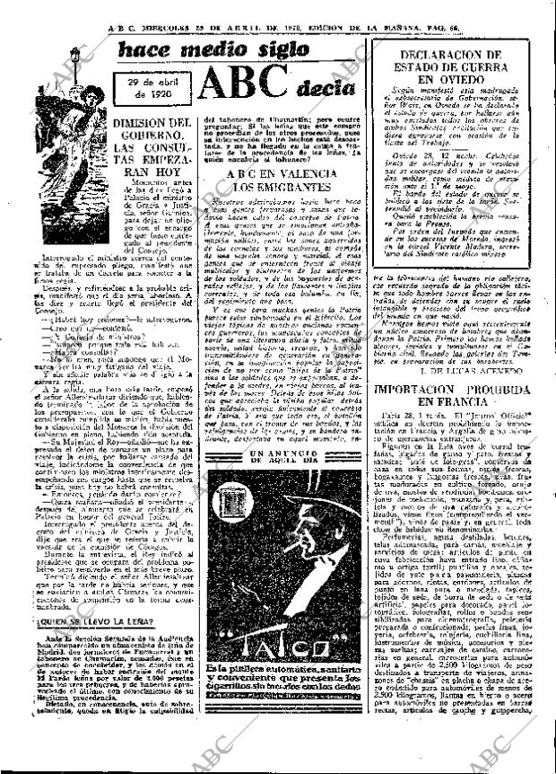 ABC MADRID 29-04-1970 página 65