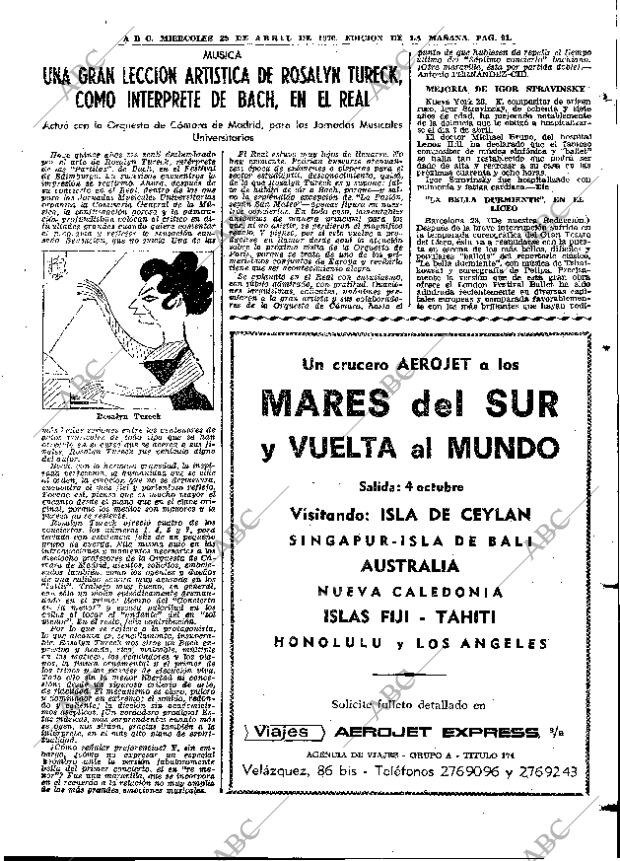 ABC MADRID 29-04-1970 página 91