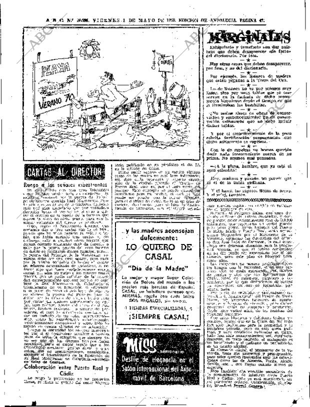 ABC SEVILLA 01-05-1970 página 45