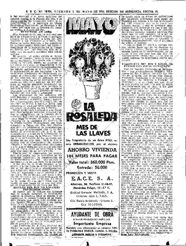 ABC SEVILLA 01-05-1970 página 50