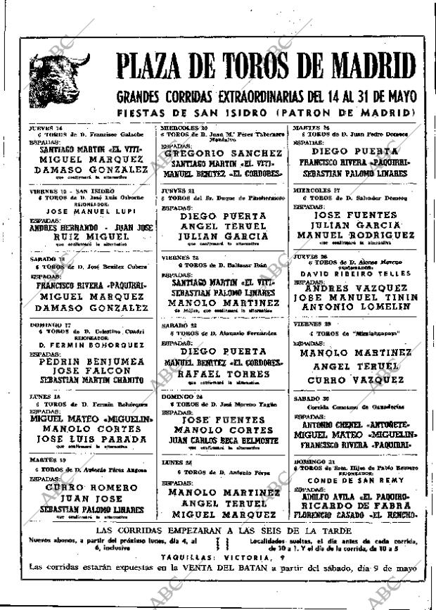 ABC MADRID 02-05-1970 página 115